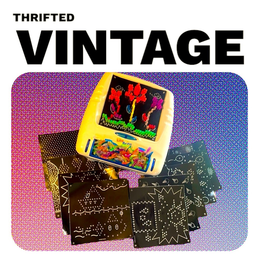 Retro Hasbro Lite Brite fine motor skills toy